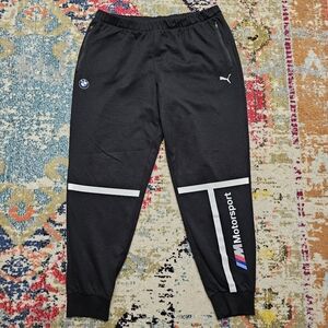 Puma BMW Motorsport Sweat Pants Joggers Mens Size XL Black